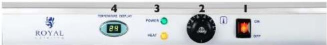 Royal Catering RCHT-850 - Parte superior del aparato - 1