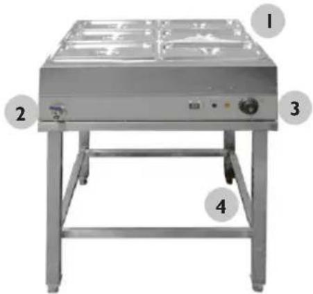 Royal Catering RCBM-6WS-2000 - UBICACION DEL EQUIPO DEL EQUIPO - 1