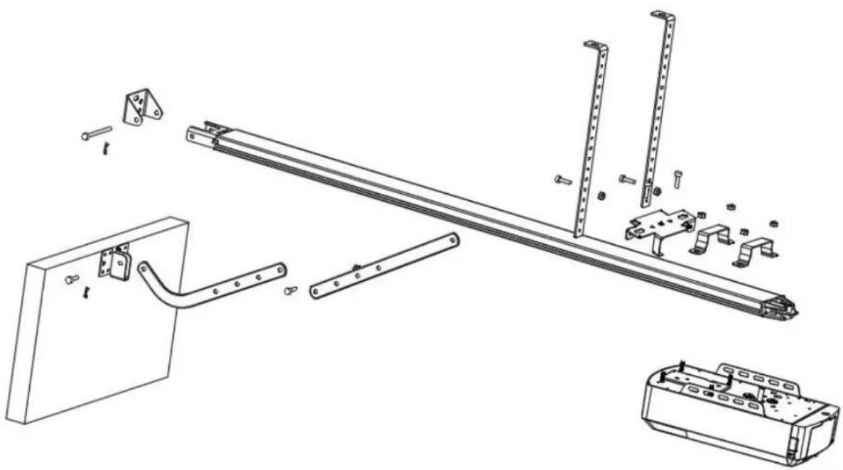 MSW GDOOR-003A - Monter le support mural et le support de porte (Fig2) - 1