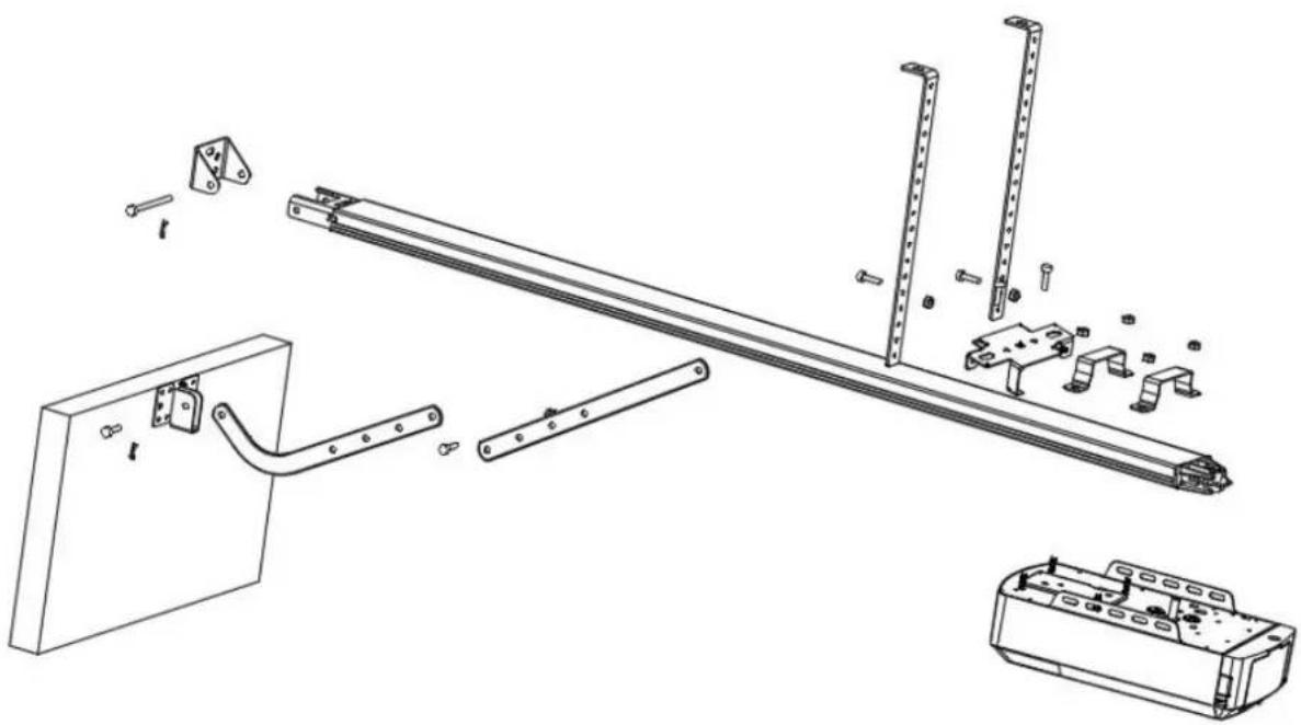 MSW GDOOR-003A - Wandhalterung und Türhalterung montieren (Abb. 2) - 2