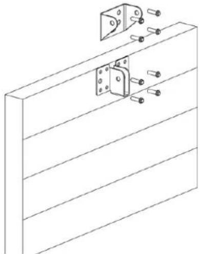 MSW GDOOR-003A - Wandhalterung und Türhalterung montieren (Abb. 2) - 1