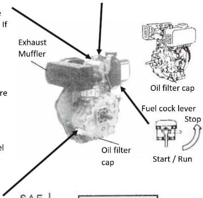 MSW DENGINE-9 - Decompression lever: - 1