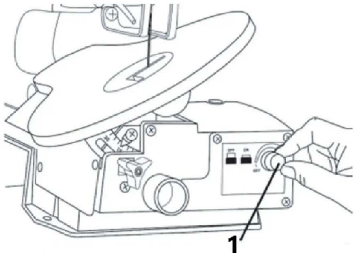 MSW SBBD-1250EC - Mise en marche de la scie à chantourner - 1