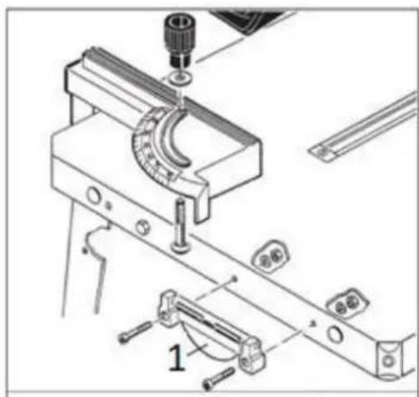 MSW SBBD-4500MAX - Einstellen der Höhe der Tischverlängerung - 1