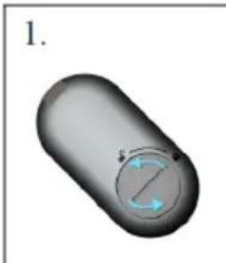 Uniprodo UNI_EH_02 - Batterijgebruik voor afstandsbediening UNI\_EH\_03 : - 1