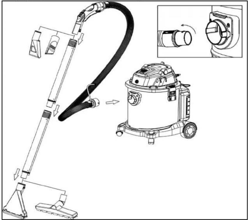Ulsonix Turboclean XX PRO - Podstawa i koła - 6