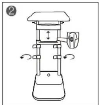 Ulsonix USX-ST2250IT - Adjusting the position of the ironing board - 2