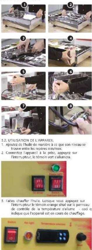 Royal Catering RC-DM06 - AVANT LA MISE EN SERVICE, LES INSTRUCTIONS D'UTILISATION DOIVENT ÊTRE LUES ET COMPRISES DE FAÇON PRÉCISE. - 7
