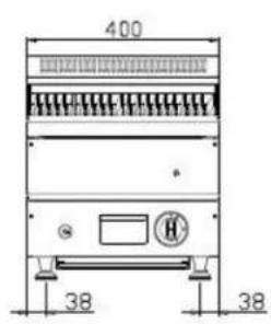Royal Catering RC-GLRG400 - Schizzo strutturale: - 1