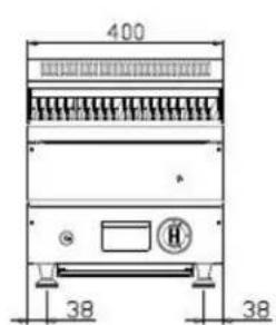 Royal Catering RC-GLRG400 - Esquema estructural: - 1