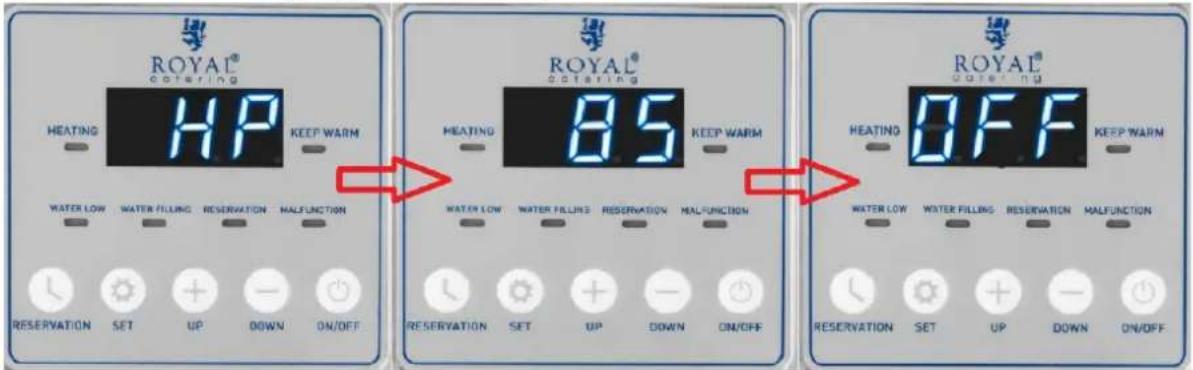 Royal Catering RCWK-8L-AUT - Réglage de la température - 1