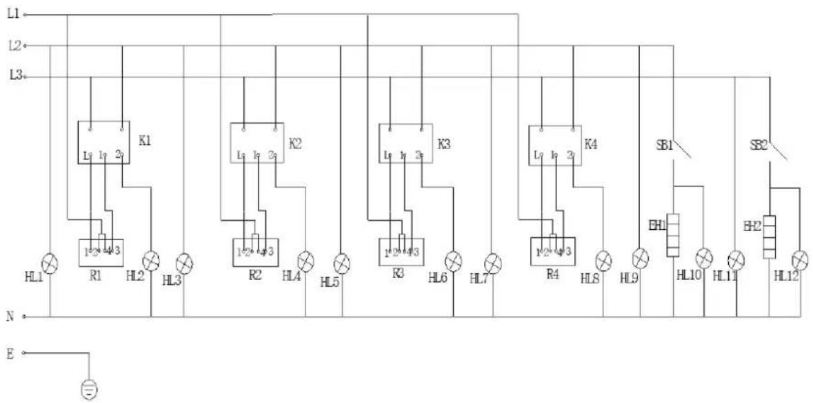 Royal Catering RCEC-80/700C4B - Elektrisch schema - 1