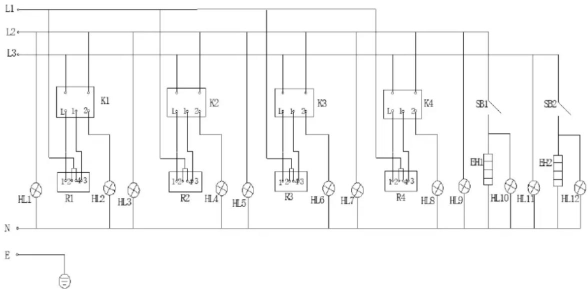 Royal Catering RCEC-80/700C4B - Elektrisk diagram - 1