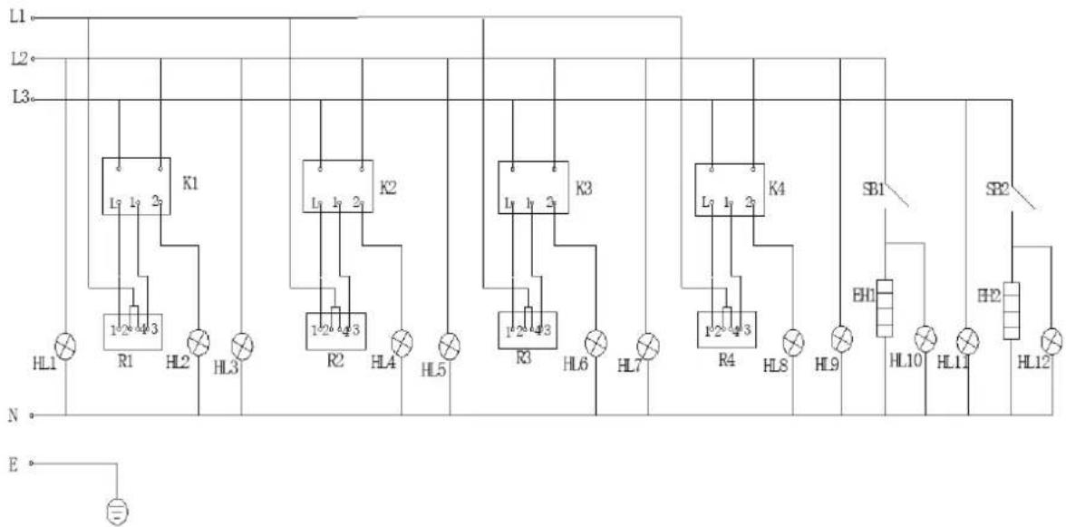 Royal Catering RCEC-80/700C4B - Elektros schema - 1