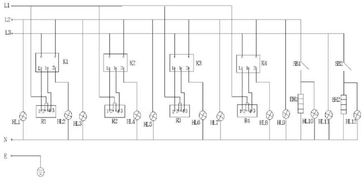Royal Catering RCEC-80/700C4B - Električni diagram - 1