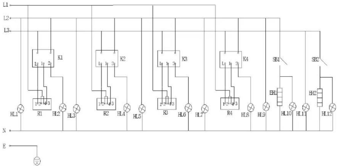 Royal Catering RCEC-80/700C4B - Diagrama elétrico - 1