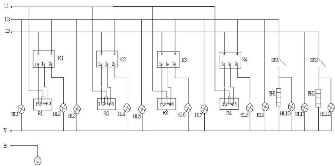 Royal Catering RCEC-120/700C6B - Diagrama eléctrico - 1
