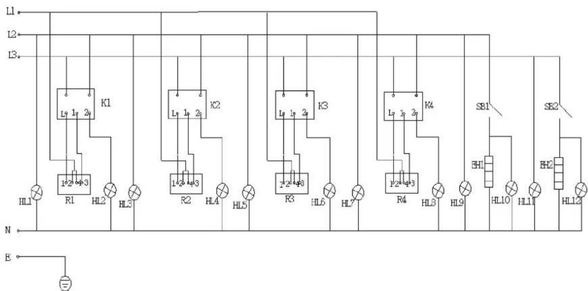 Royal Catering RCEC-120/700C6B - Elektrisk diagram - 1