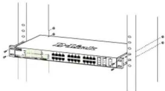 D-LINK DGS-1210-52MP - Rack Installation - 2