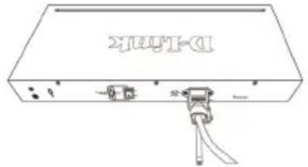 D-LINK DGS-1210-52MP - Установка фиксатора для кабеля питания - 5