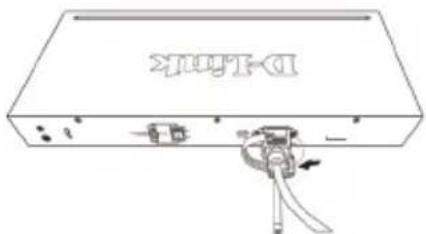 D-LINK DGS-1210-52MP - Installing Power Cord Retainer - 4