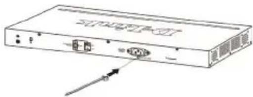 D-LINK DGS-1210-52MP - Instalación del retenedor del cable de alimentación - 1