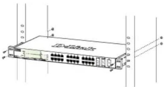D-LINK DGS-1210-52MP - Установка в стойку - 2