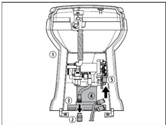 DOMETIC 4310 - Connecting the Toilet Lines - 1