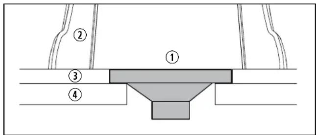 DOMETIC 4310 - Installation de la bride de refoulement - 2