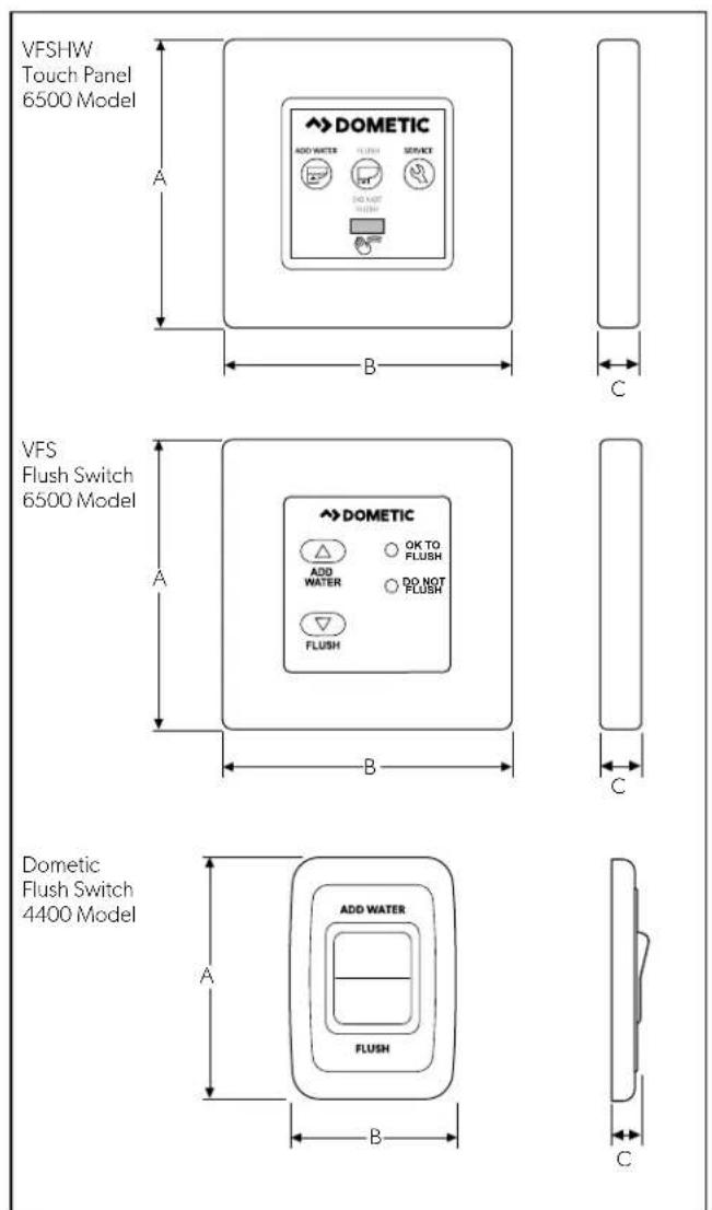 DOMETIC 4310 - Dimensions - 2