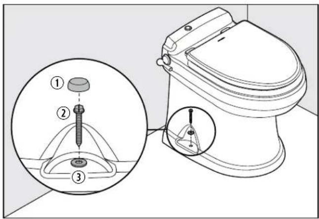 DOMETIC 4310 - Securing the 4300 and 4400 Series Toilets - 1