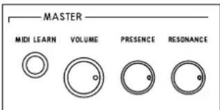 MASTER MIDI LEARN VOLUME PRESENCE RESONANCE
