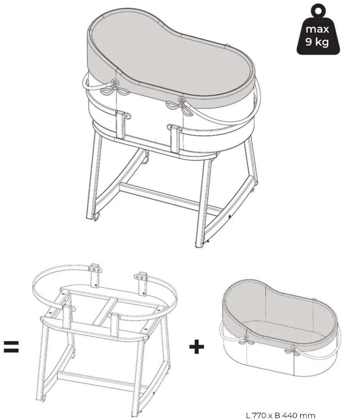 Geuther Moses Basket - i MOSES Set - 1
