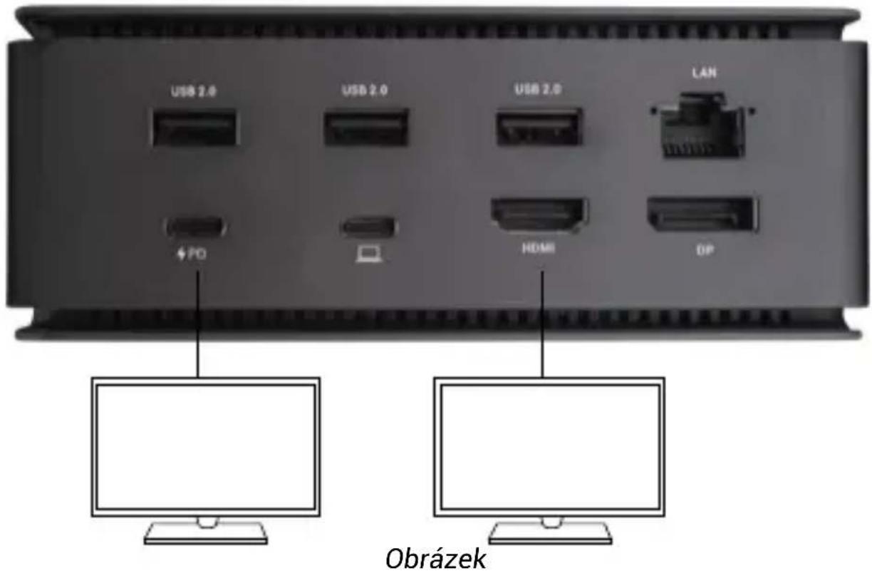 i-TEC USB4DUAL4KDOCKPD - PŘIPOJENÍ HDMI / DP MONITORU - 2