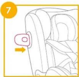 Joie i-Spin Grow signature - Utilizar a proteção contra impactos laterais - 2