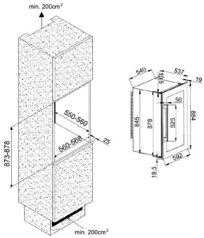 AVINTAGE AVI88G2 - Built-in installation drawings - 2
