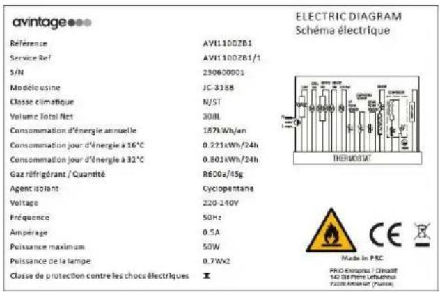 AVINTAGE AVI110DZB1 - DESCRIPTION OF THE APPLIANCE - 2