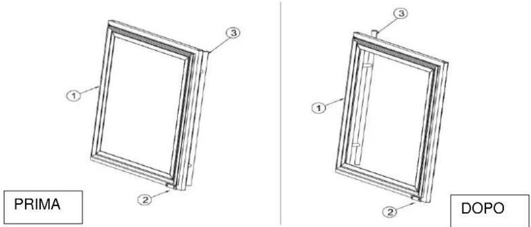 AVINTAGE AVI110DZB1 - Modificare la posizione del rilevatore di porte - 1