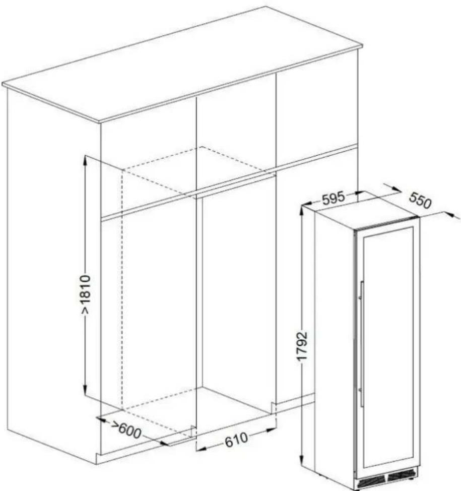 AVINTAGE AVI110DZB1 - Inbouwschema - 1