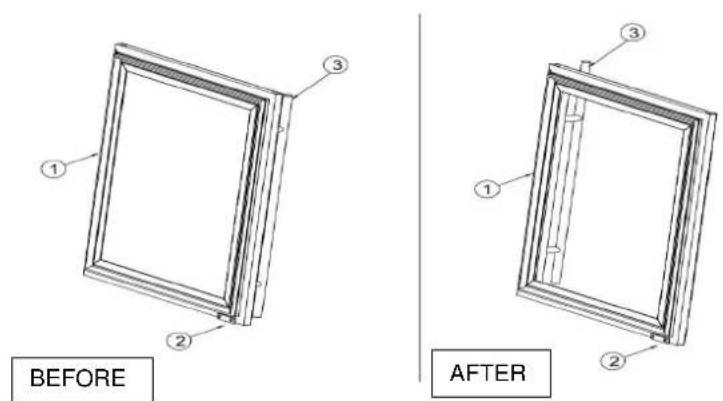 AVINTAGE AVI110DZB1 - Change the position of the door detector - 1