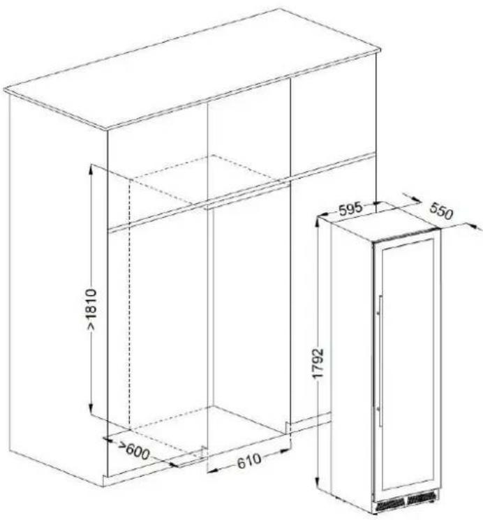 AVINTAGE AVI110DZB1 - Built-in installation drawings - 1