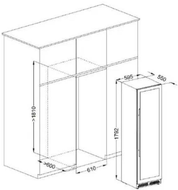 AVINTAGE AVI110DZB1 - Einbauschema - 1