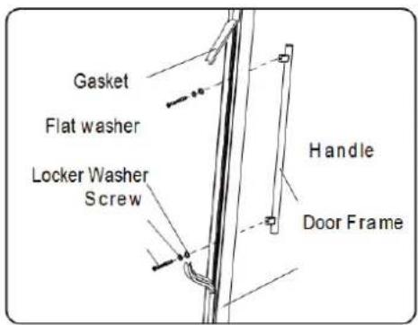 AVINTAGE AVI110DZB1 - Installing the handle - 1