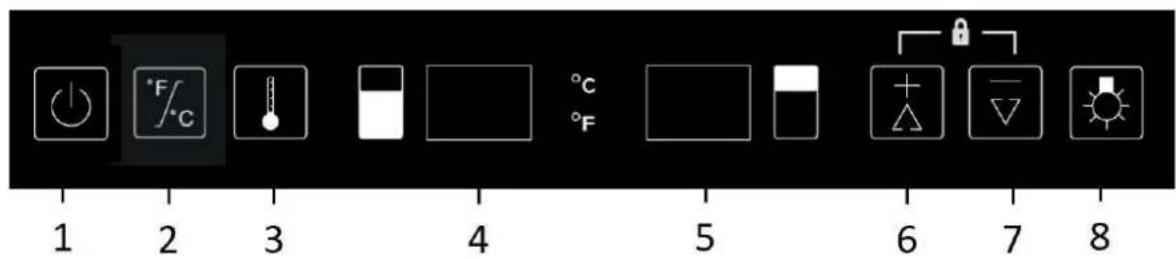 AVINTAGE AVI110DZB1 - Ajuste de temperatura - 1