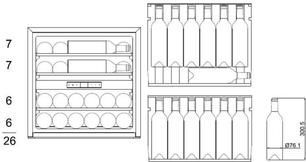 LE CHAI LBN160/1 - LB160/1 / LBN160/1 :16 botellas Max - 5