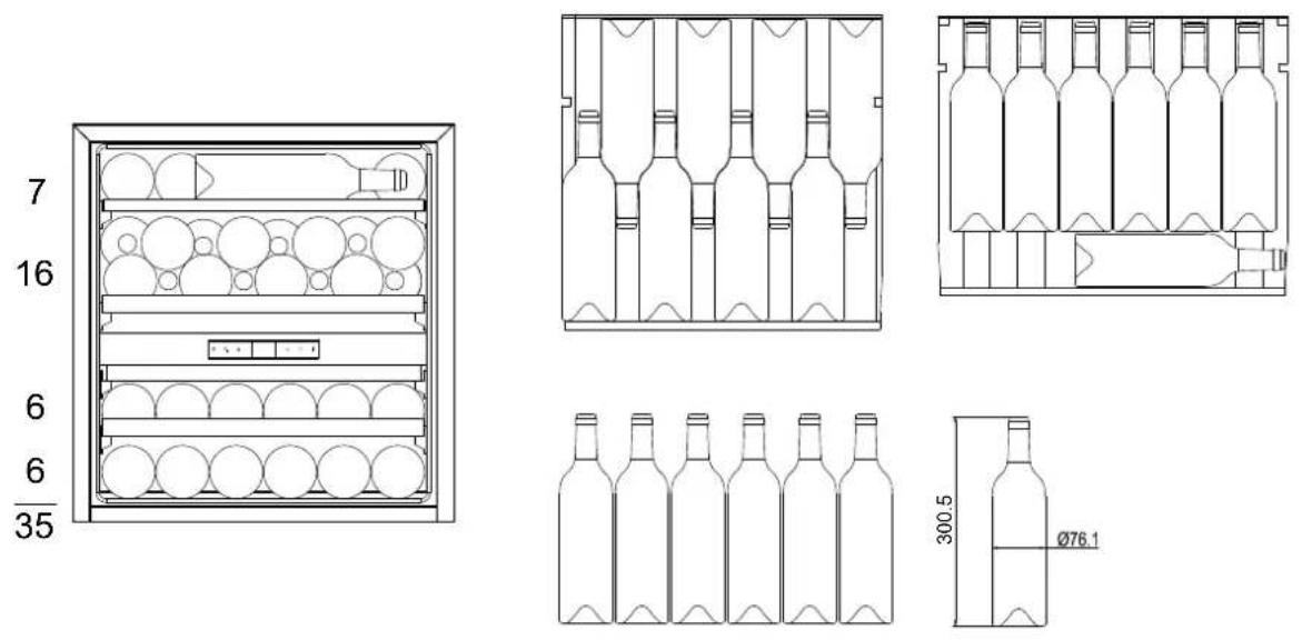 LE CHAI LBN160/1 - LB160/1 / LBN160/1 :16 botellas Max - 2