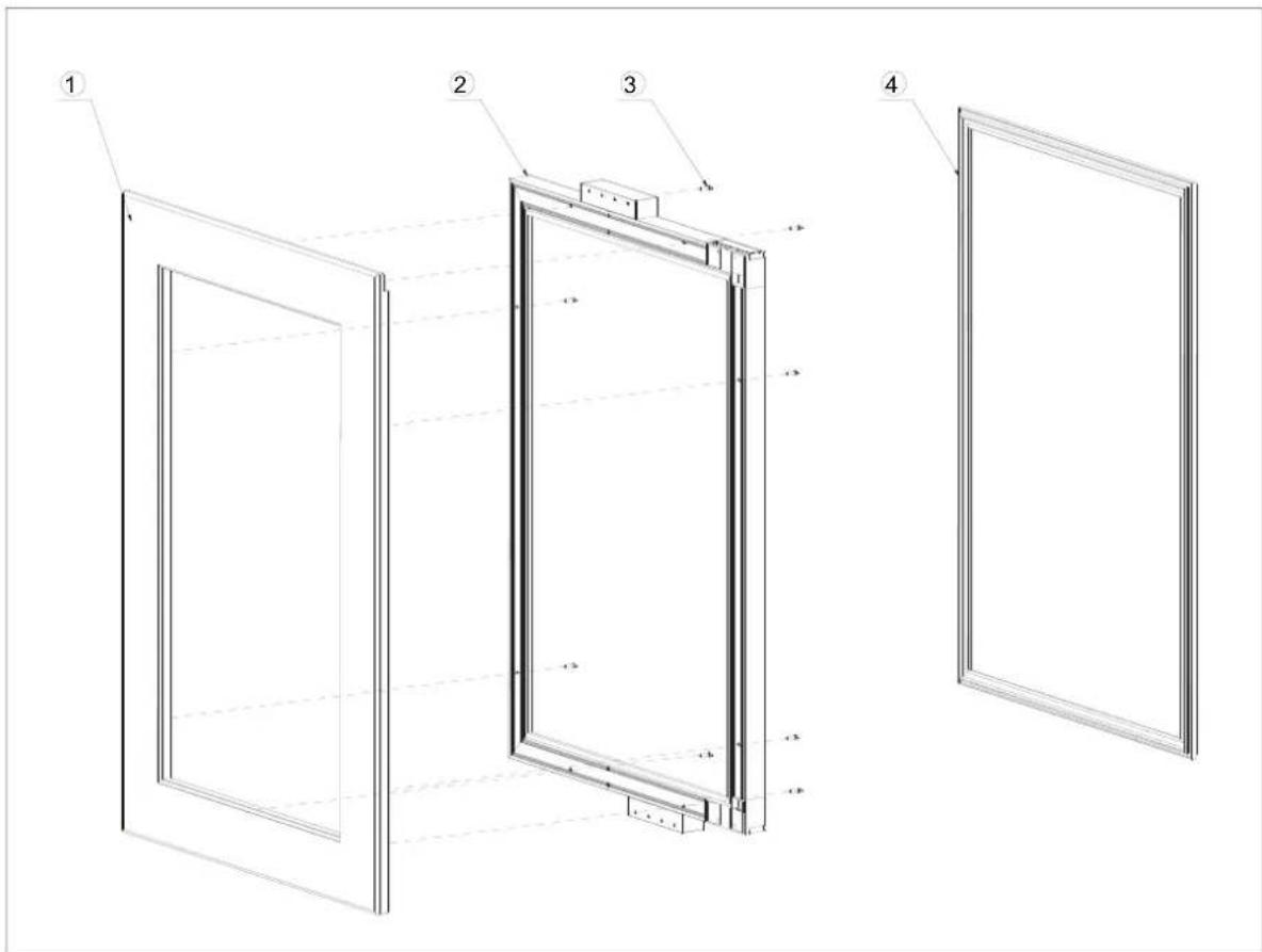 LE CHAI LBN160/1 - Preparación del panel de la puerta - 2