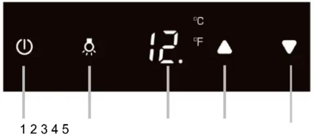 LE CHAI LBN160/1 - Enkeltzone kontrolpanel uden TriColor Light-knap - 1