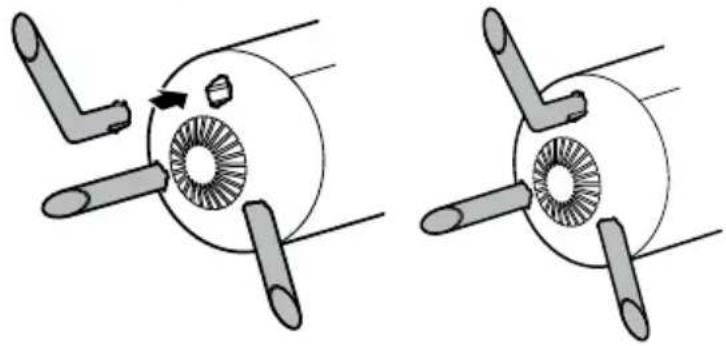 HONEYWELL Designer Series HPA830W - MONTAJE DE LAS PATAS DEL PURIFICADOR DE AIRE - 1
