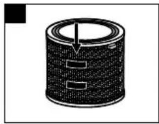 HONEYWELL Designer Series HPA830W - To change either filter, follow the steps described below: - 2